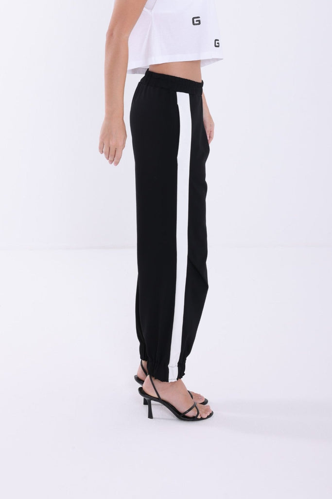 Cotton Pants with White Stripe - AngelCode