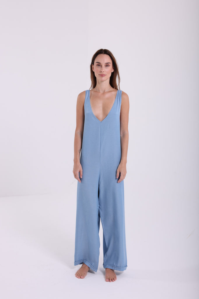 Denim Like Jumpsuit - AngelCode