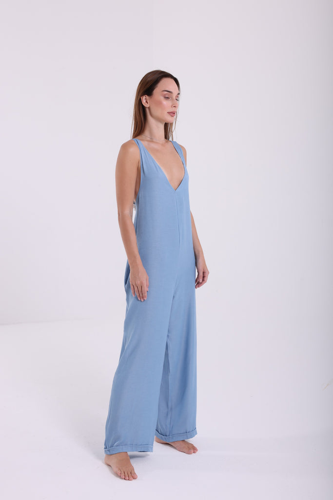 Denim Like Jumpsuit - AngelCode