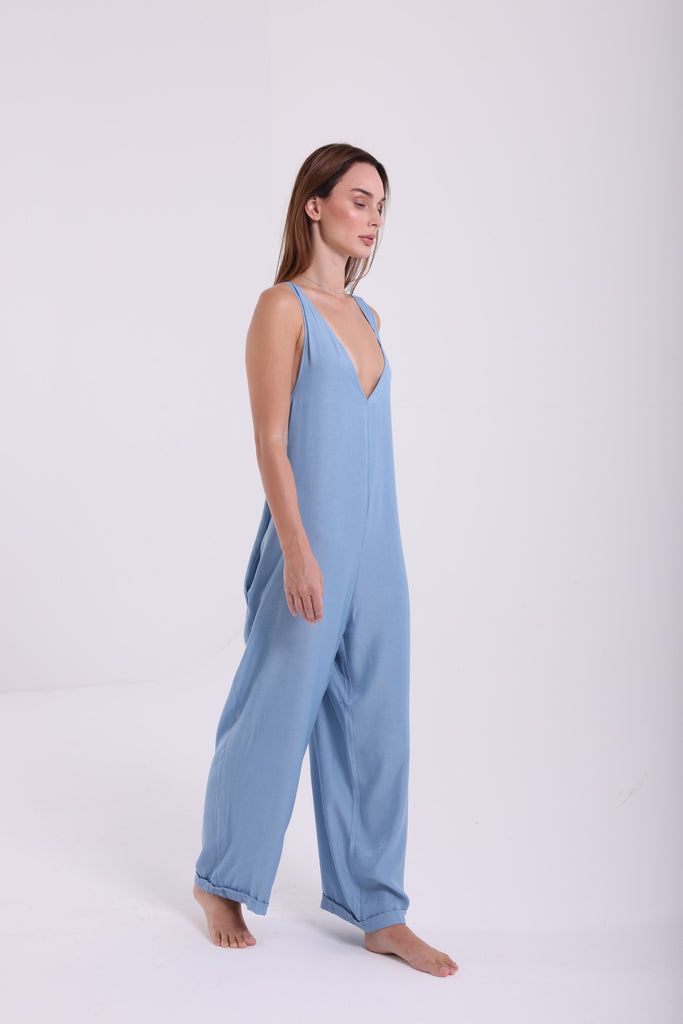 Denim Like Jumpsuit - AngelCode