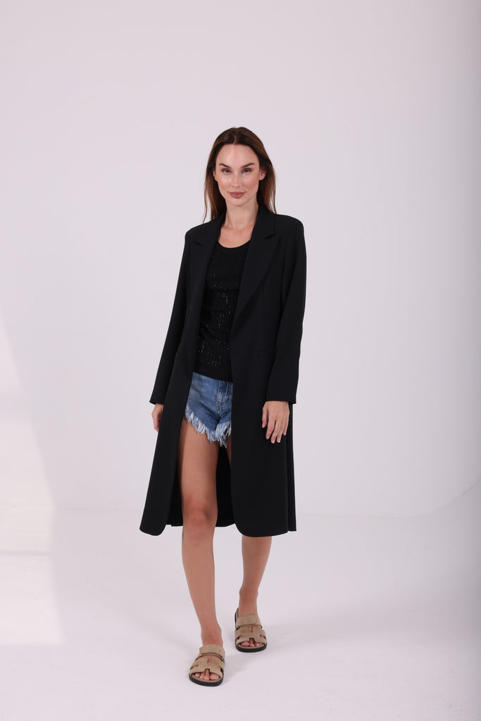 Long Black Blazer - AngelCode