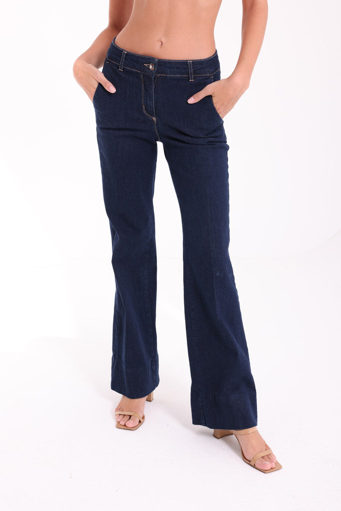 Straight Cut Blue Denim - AngelCode